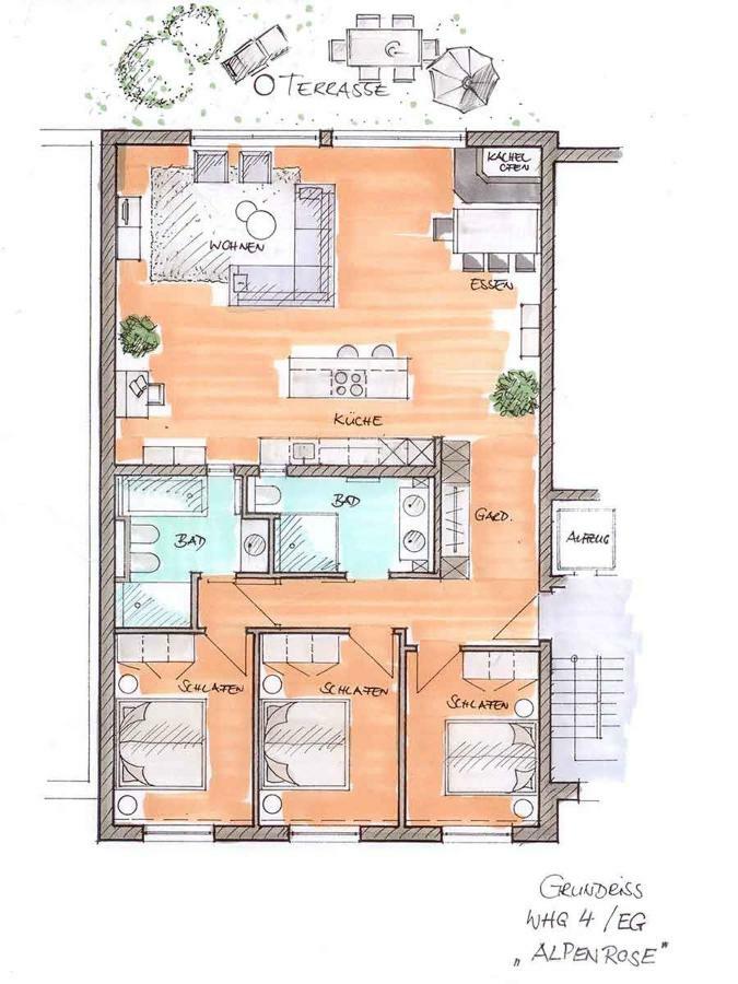 Chalet Alpenrose 134Qm Am Golfplatz 上施陶芬 外观 照片